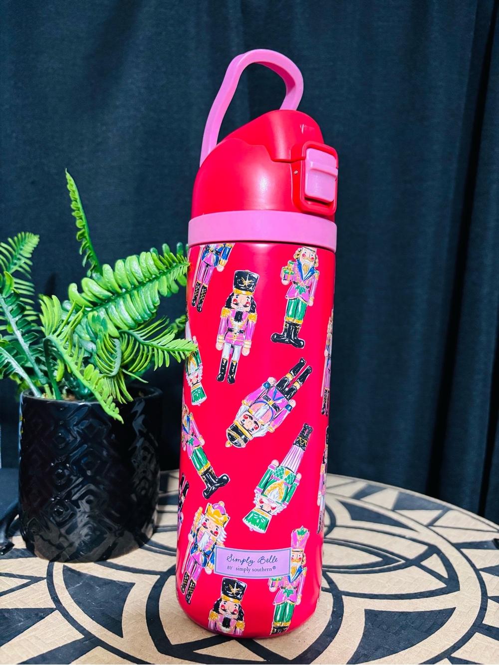 24oz Simply Southern Pink Nutcracker Kids Water Bottle